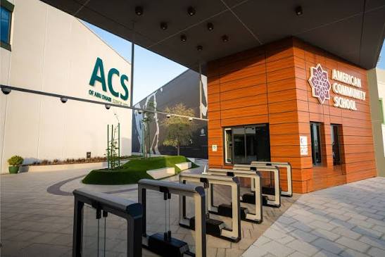 The American Community School of Abu Dhabi campus entrance